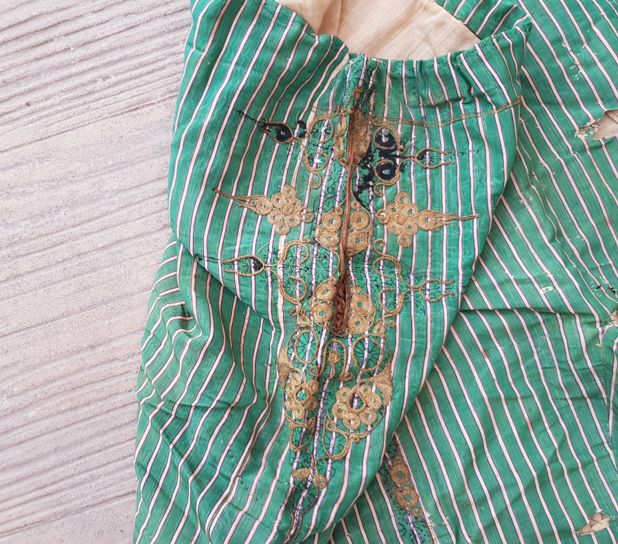 GÜMÜŞ VE SIRMA VE İPEK İBRİŞİMLİ OSMANLI DÖNEMİ ŞALVAR