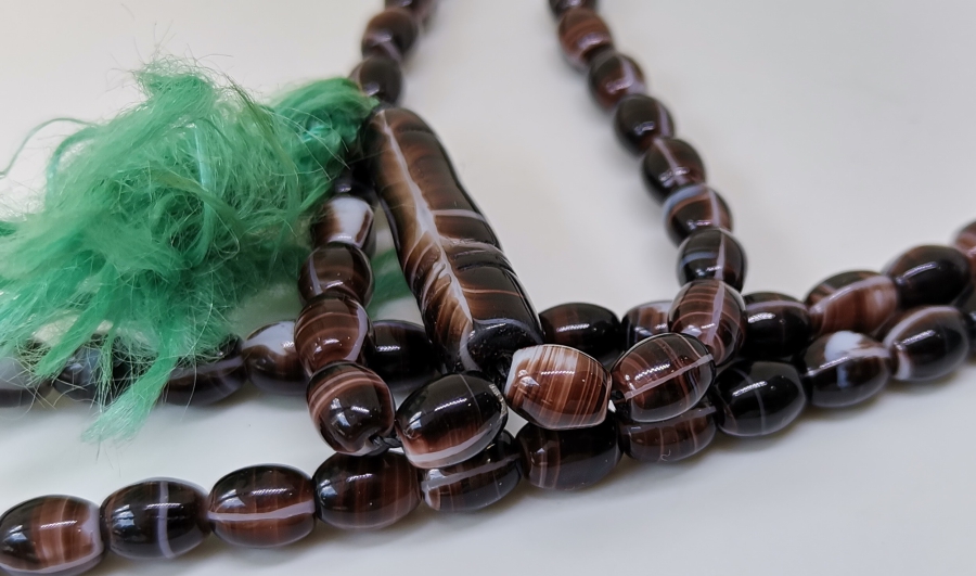 OSMANLI DÖNEMİ ORİJİNAL PÜSKÜLÜYLE NADİR BEYKOZ NAMAZ TESPİHİ