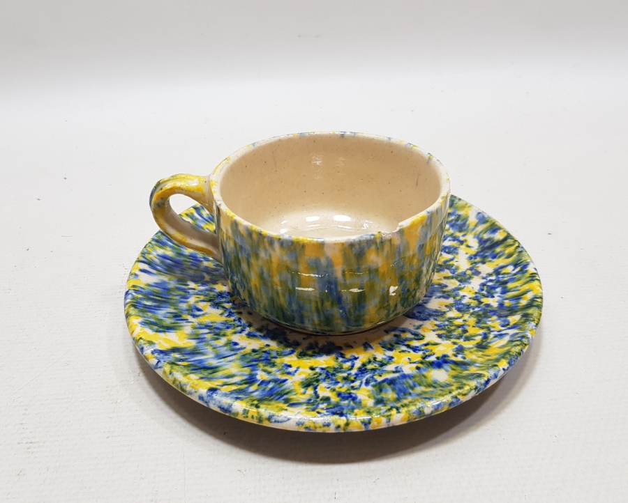 RENK CÜMBÜŞÜ ÖZEL YAPIM KÜTAHYA İŞİ EL BOYAMA ANTİKA FİNCAN