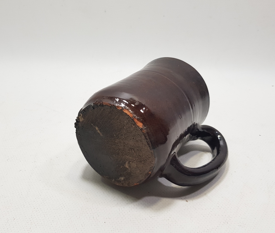 KÜTAHYA İŞİ ÜZERİ SIRLI ANTİKA DALDIRMA - KUPA