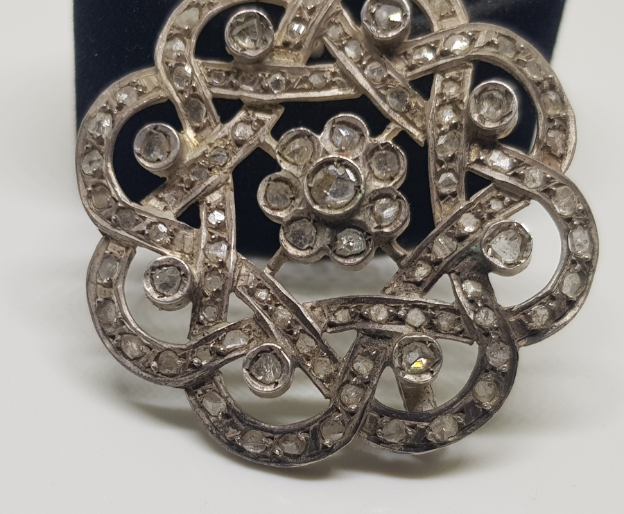 OSMANLI DÖNEMİ ELMAS TAŞLI BÜYÜK BOY KOLYE UCU