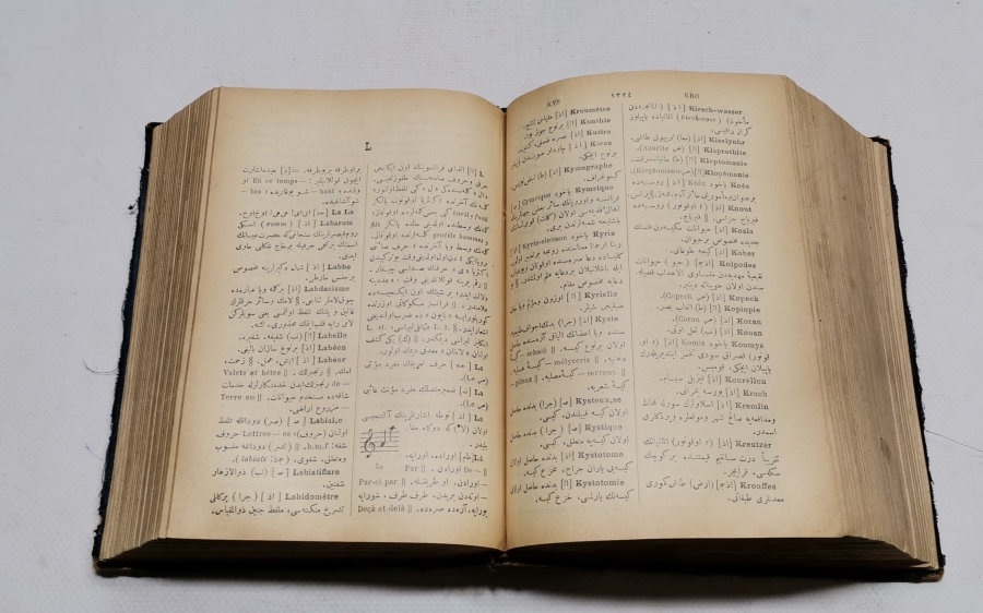 OSMANLI DÖNEMİ DEV BOYDA FRANSIZCA TÜRKÇE SÖZLÜK