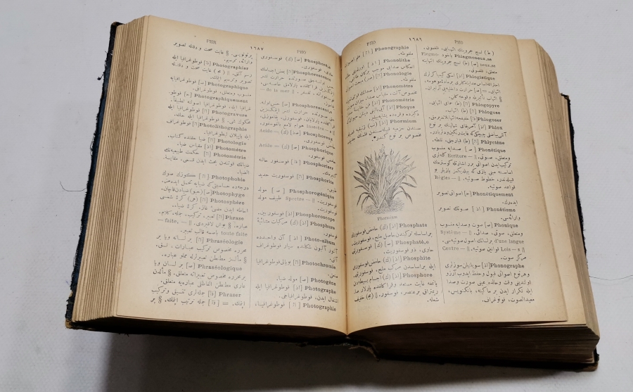 OSMANLI DÖNEMİ DEV BOYDA FRANSIZCA TÜRKÇE SÖZLÜK