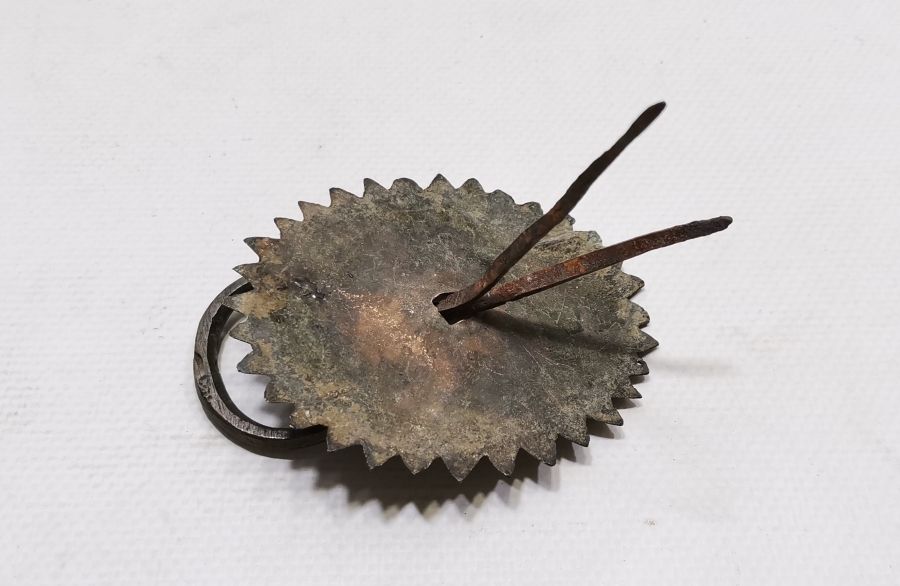 ABDÜLMECİT HAN DÖNEMİ SALTANAT ŞEMSESİ FORMUNDA YAPILMIŞ NADİR BRONZ HATTAT SANDIĞI ÇEKMECE KULBU