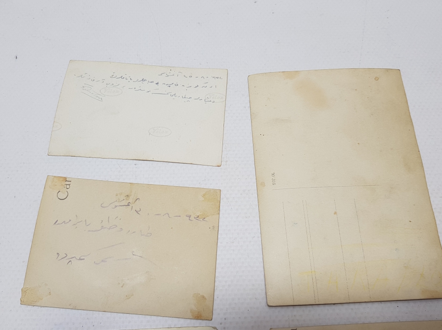 ARKALARI OSMANLICA YAZILI NADİR ASKERİ FOTOĞRAFLAR LOTU