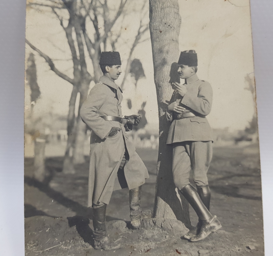 1. DÜNYA SAVAŞI DÖNEMİ ARKASI YAZILI HARBİ UMUMİ HATIRASI FOTOĞRAF