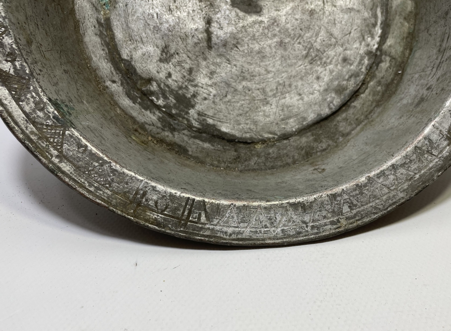 ÜZERİ İŞLEMELİ OSMANLI DÖNEMİ BÜYÜK BOY BAKIR TABAK