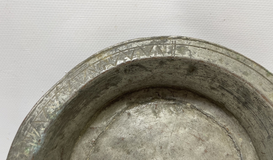 ÜZERİ İŞLEMELİ OSMANLI DÖNEMİ BÜYÜK BOY BAKIR TABAK