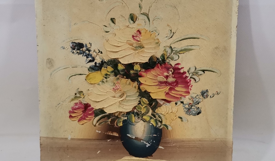 TUVAL ÜZERİ YAĞLI BOYA ANTİKA TABLO