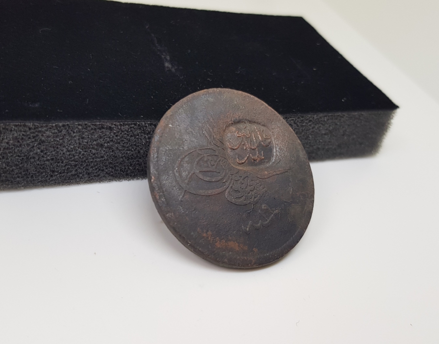 OSMANLI DÖNEMİ ÇOK NADİR AYVALIK BELEDİYESİ KONTRMARKLI OSMANLI PARASI