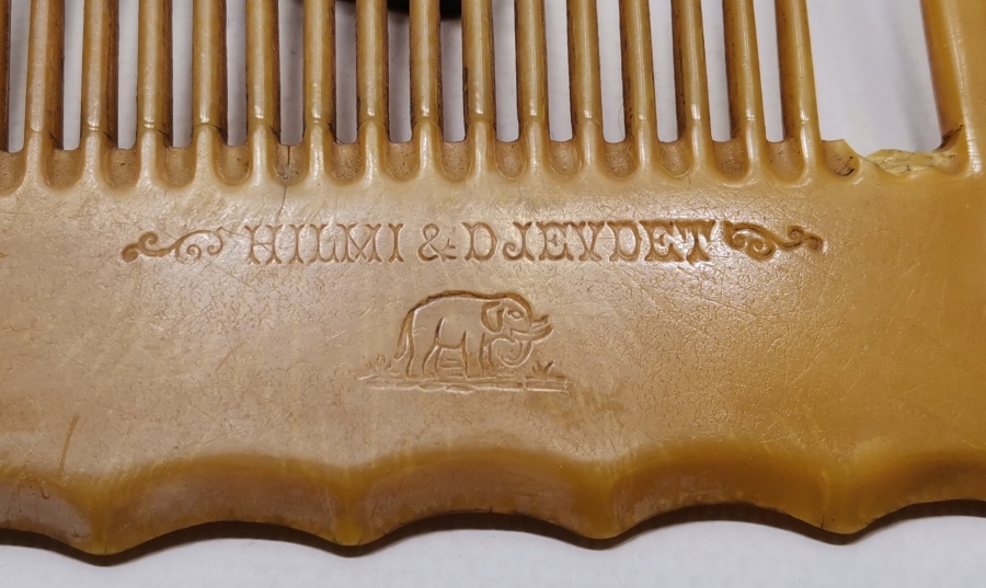 OSMANLI DÖNEMİ OSMANLICA VE FRANSIZCA YAZILI ÇOK NADİR GALANİT TARAK