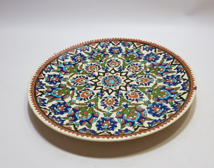 NADİR RENKTE EL BOYAMA İZNİK ÇİNİ DUVAR TABAĞI