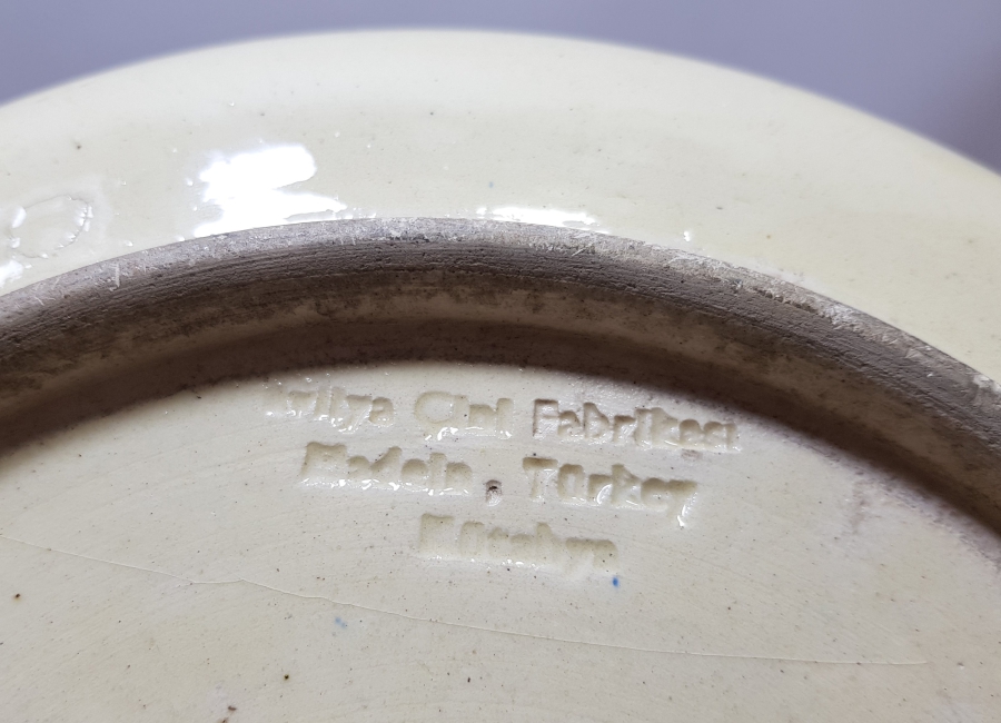 NADİR RENKTE EL BOYAMA İZNİK ÇİNİ DUVAR TABAĞI