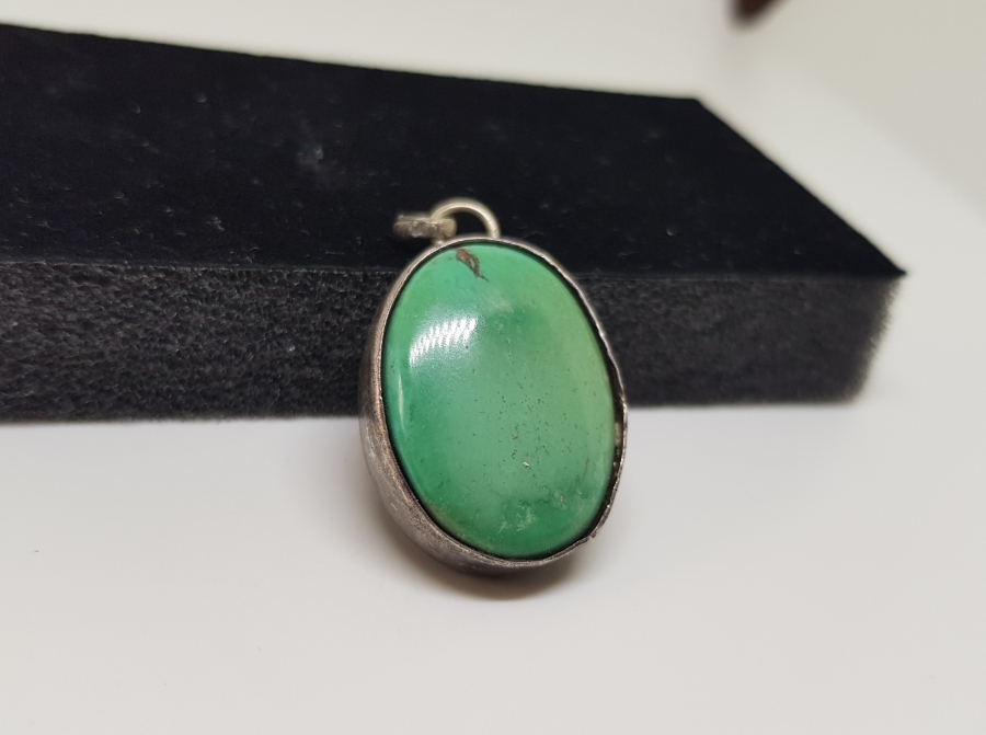 DOĞAL TAŞLI GÜMÜŞ KOLYE UCU