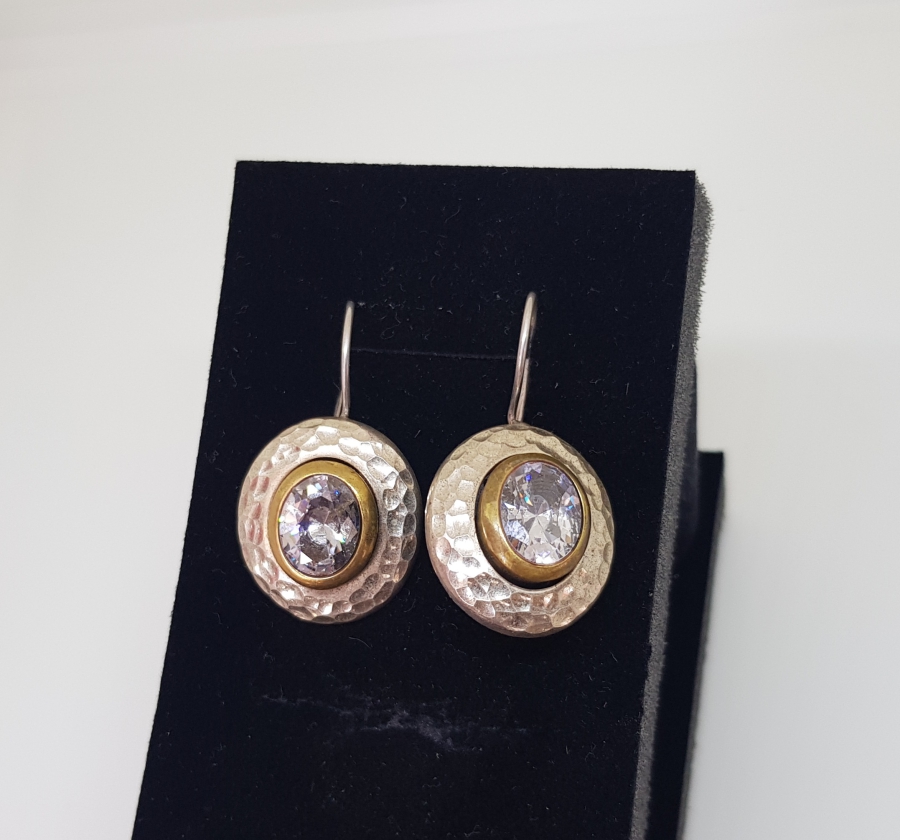 MARGAZİT TAŞLI ÖZEL YAPIM GÜMÜŞ KÜPE