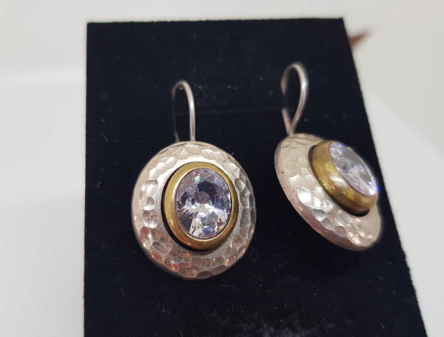 MARGAZİT TAŞLI ÖZEL YAPIM GÜMÜŞ KÜPE