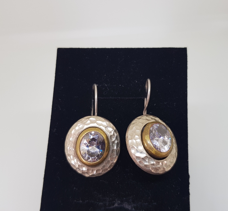 MARGAZİT TAŞLI ÖZEL YAPIM GÜMÜŞ KÜPE