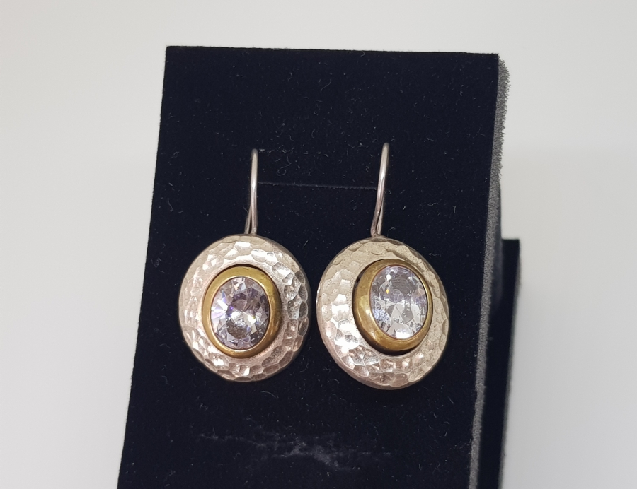 MARGAZİT TAŞLI ÖZEL YAPIM GÜMÜŞ KÜPE