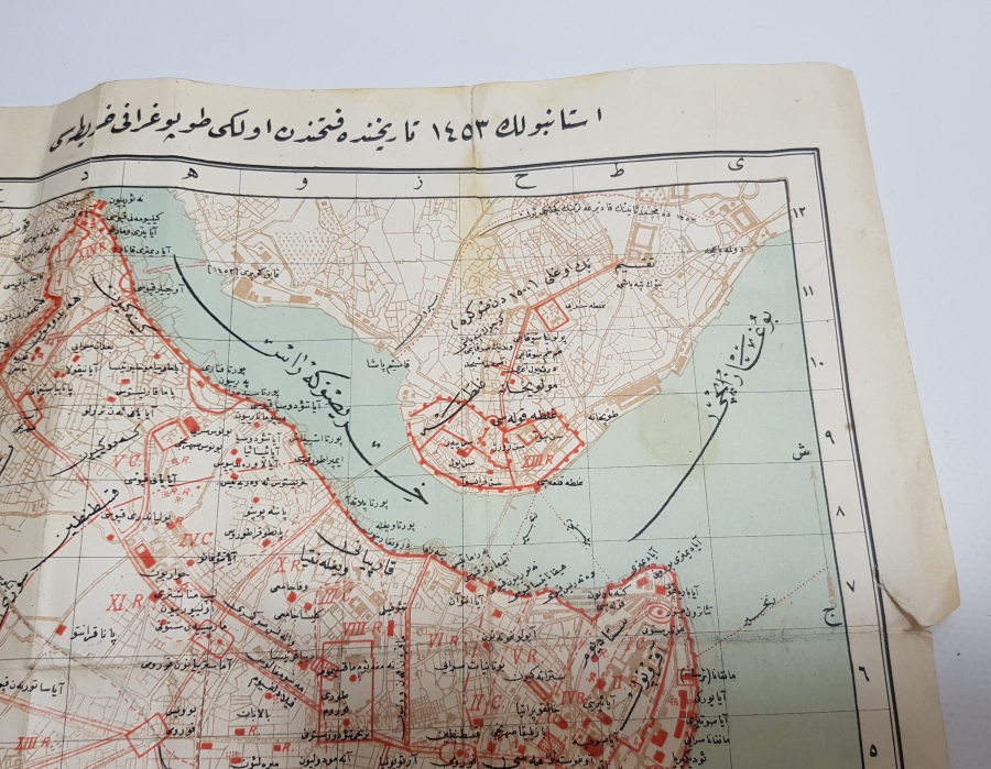 MARMARA DENİZİNİ GÖSTERİR SON DÖNEM HARİTA