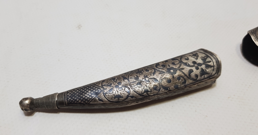 OSMANLI DÖNEMİ SAVATLI GÜMÜŞ KIN PARÇASI