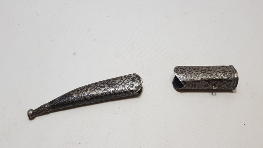 OSMANLI DÖNEMİ SAVATLI GÜMÜŞ KIN PARÇASI