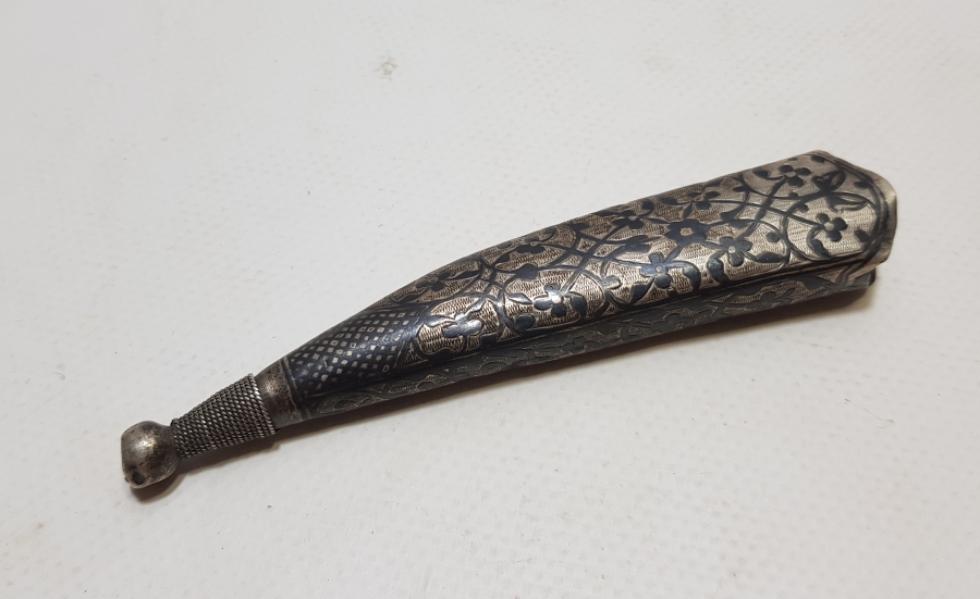 OSMANLI DÖNEMİ SAVATLI GÜMÜŞ KIN PARÇASI