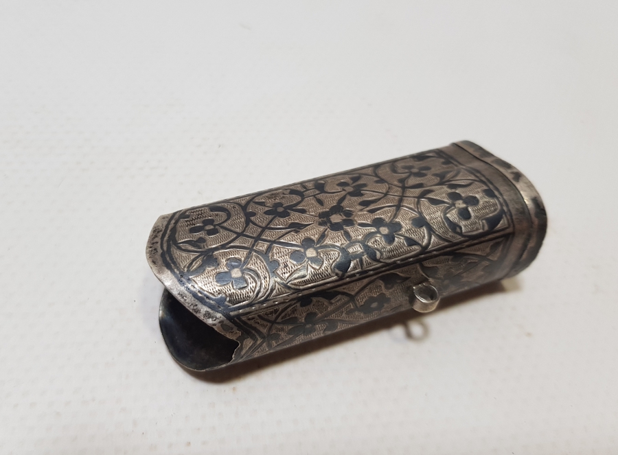 OSMANLI DÖNEMİ SAVATLI GÜMÜŞ KIN PARÇASI