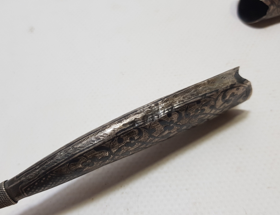 OSMANLI DÖNEMİ SAVATLI GÜMÜŞ KIN PARÇASI