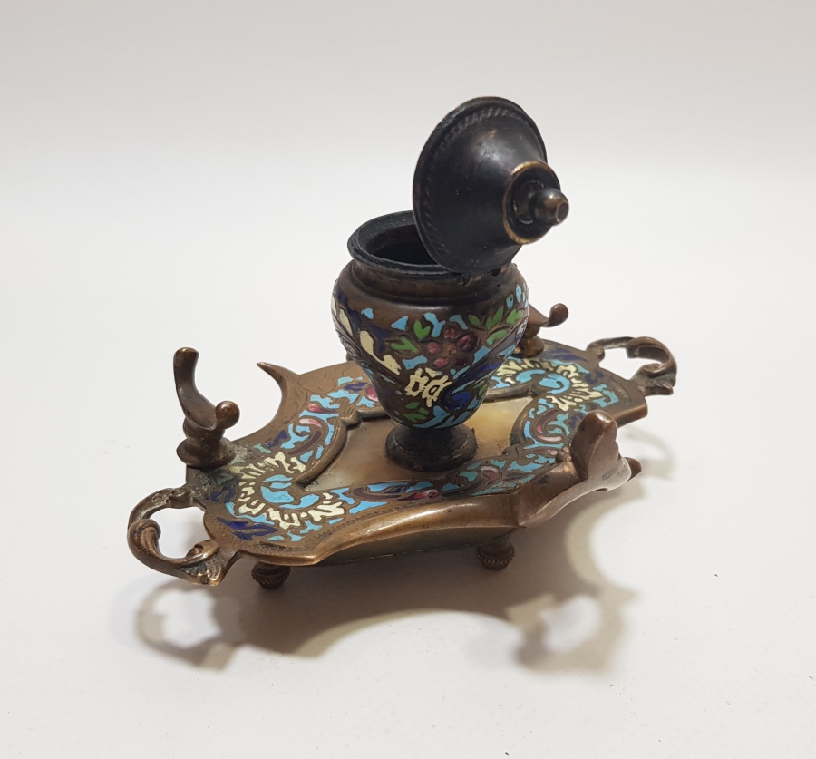 ÜZERİ MİNE İŞÇİLİKLİ OSMANLI DÖNEMİ MASA ÜSTÜ YAZI TAKIMI