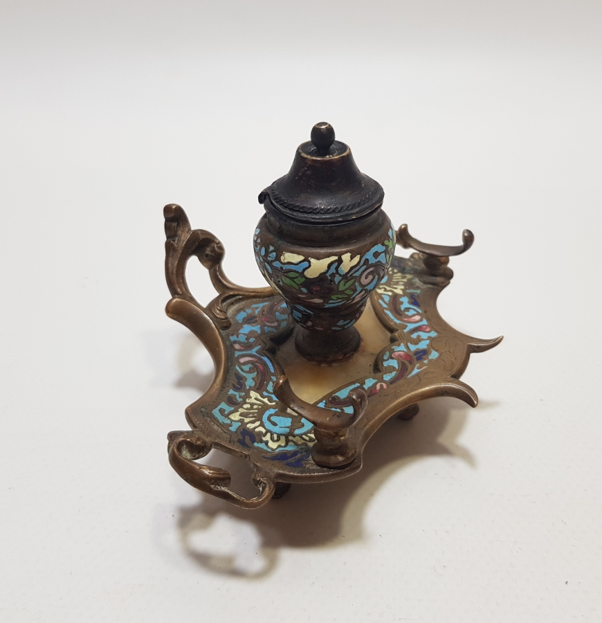 ÜZERİ MİNE İŞÇİLİKLİ OSMANLI DÖNEMİ MASA ÜSTÜ YAZI TAKIMI