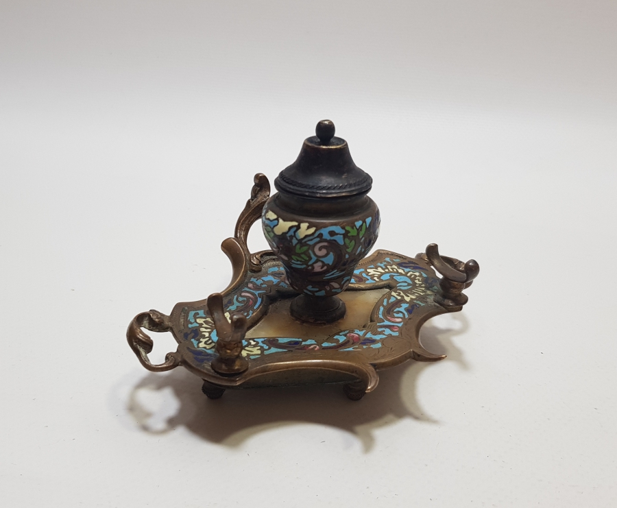 ÜZERİ MİNE İŞÇİLİKLİ OSMANLI DÖNEMİ MASA ÜSTÜ YAZI TAKIMI