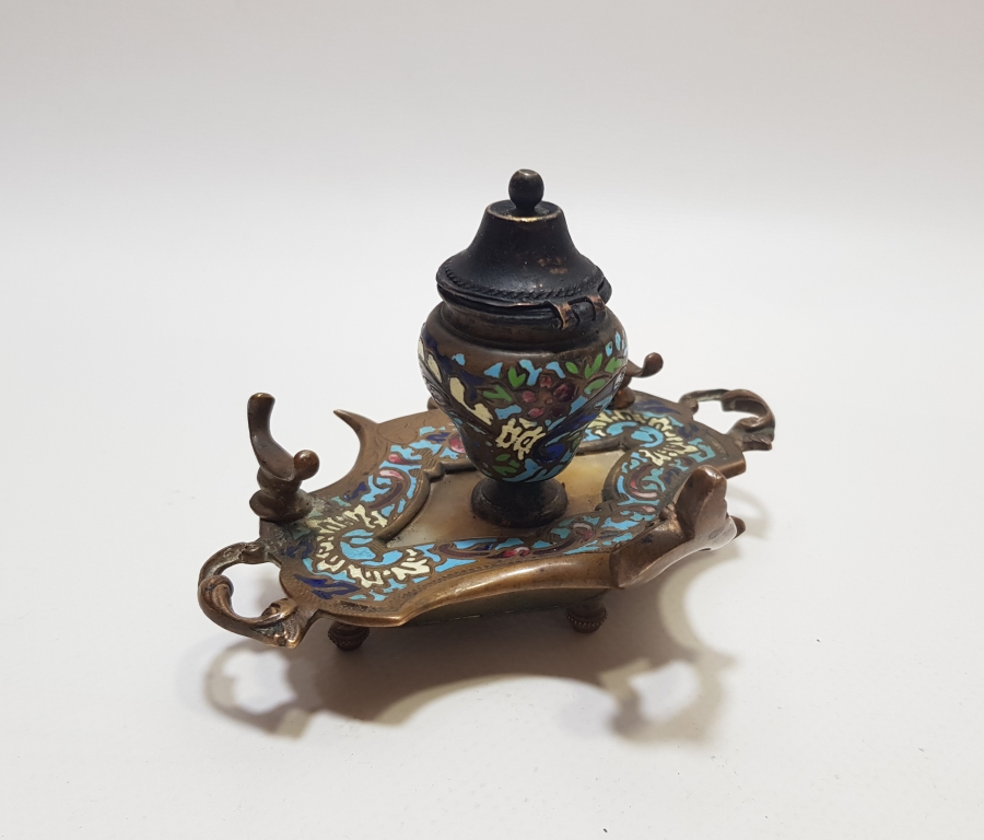 ÜZERİ MİNE İŞÇİLİKLİ OSMANLI DÖNEMİ MASA ÜSTÜ YAZI TAKIMI