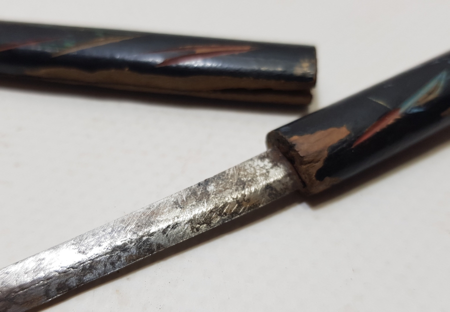 KATANA FORMUNDA YAPILMIŞ ANTİKA ZARF AÇACAĞI