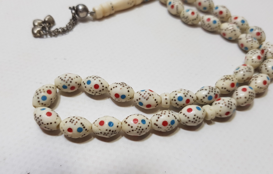 ÜZERİ İŞLEMELİ ANTİKA KEMİK TESPİH