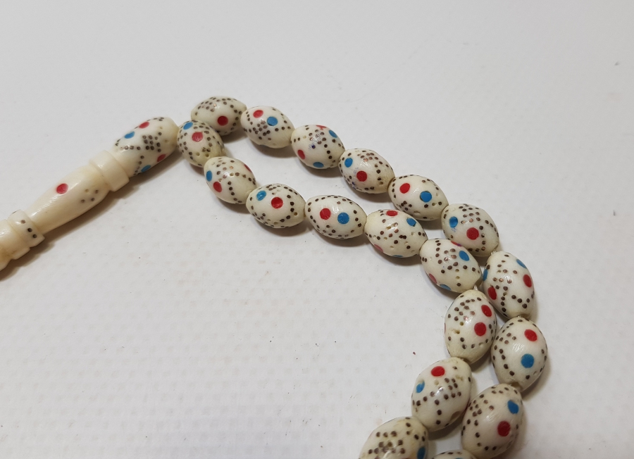 ÜZERİ İŞLEMELİ ANTİKA KEMİK TESPİH