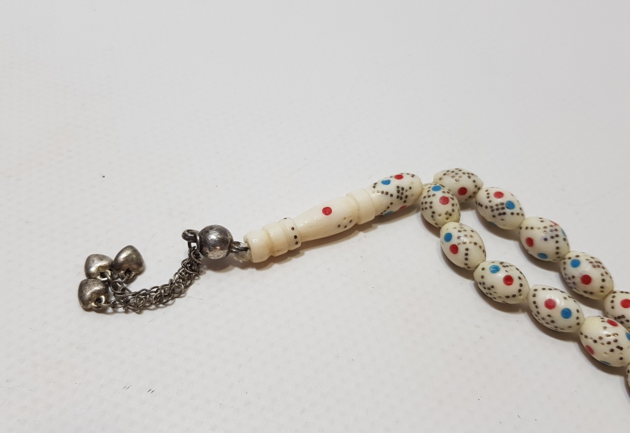 ÜZERİ İŞLEMELİ ANTİKA KEMİK TESPİH