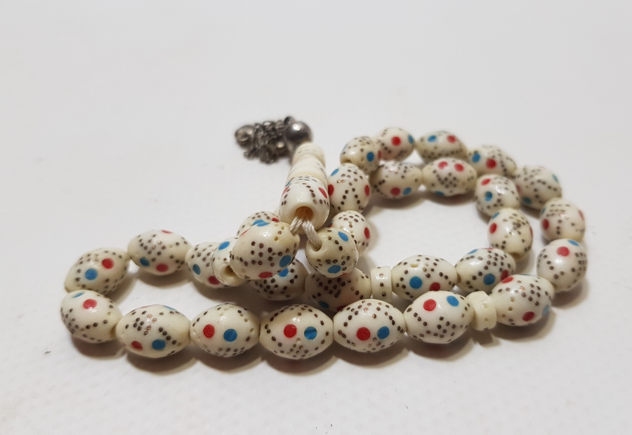 ÜZERİ İŞLEMELİ ANTİKA KEMİK TESPİH