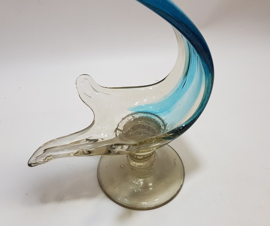 KUĞU FORMUNDA YAPILMIŞ ANTİKA MURANO BÜYÜK BOY LOKUMLUK