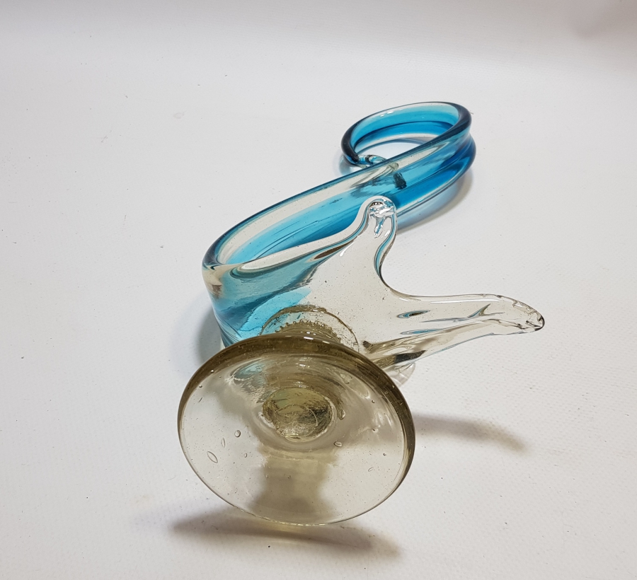 KUĞU FORMUNDA YAPILMIŞ ANTİKA MURANO BÜYÜK BOY LOKUMLUK