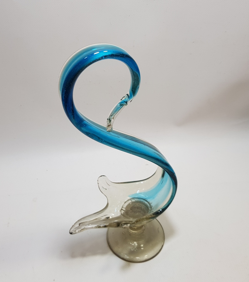 KUĞU FORMUNDA YAPILMIŞ ANTİKA MURANO BÜYÜK BOY LOKUMLUK