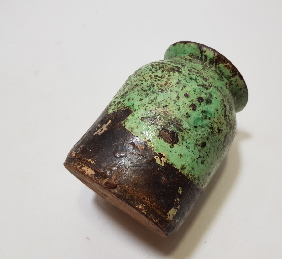 OSMANLI DÖNEMİ NADİR RENKTE KÜTAHYA İŞİ ŞİFACI - ECZACI KAVANOZU