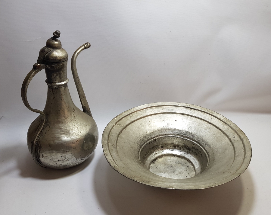 OSMANLI DÖNEMİ TEKKE İŞİ MEVLEVİ LEĞEN İBRİK TAKIMI