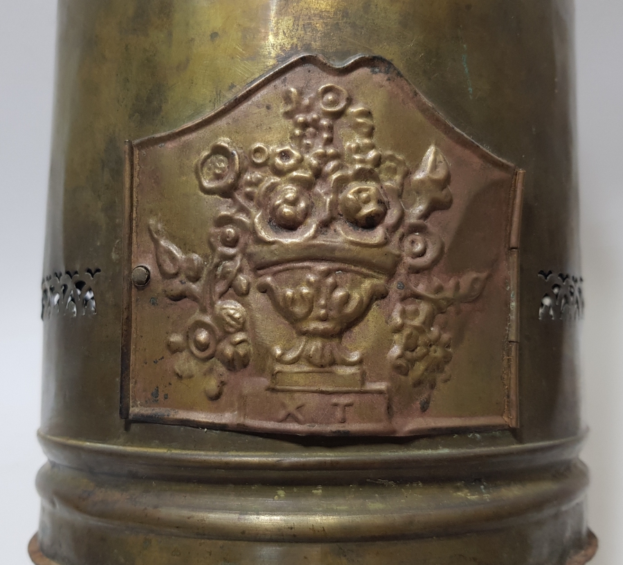 OSMANLI DÖNEMİ ÜZERİ RUMCA YAZILI DEV BOYDA NADİR KAHVECİ KAMİNETOSU