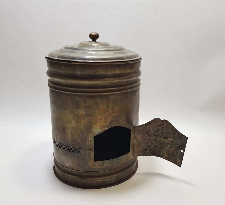 OSMANLI DÖNEMİ ÜZERİ RUMCA YAZILI DEV BOYDA NADİR KAHVECİ KAMİNETOSU