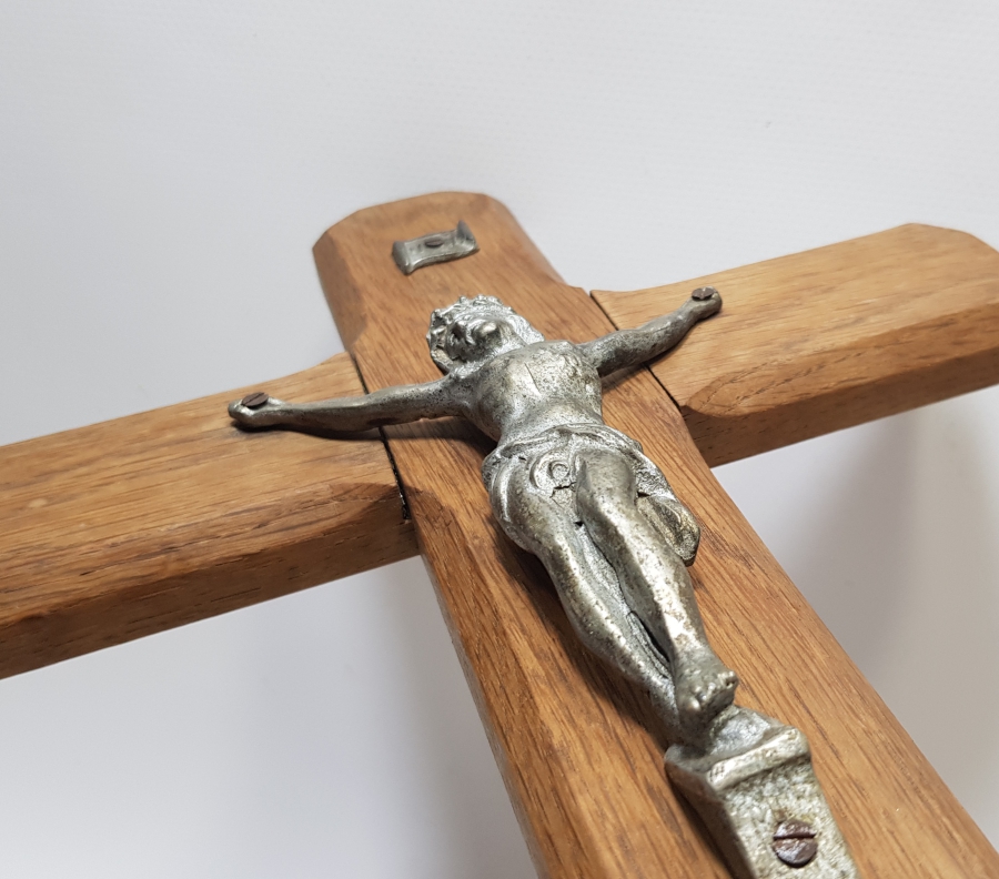 ÜZERİNDE HZ İSA BULUNAN BÜYÜK BOY ANTİKA RUM HACI