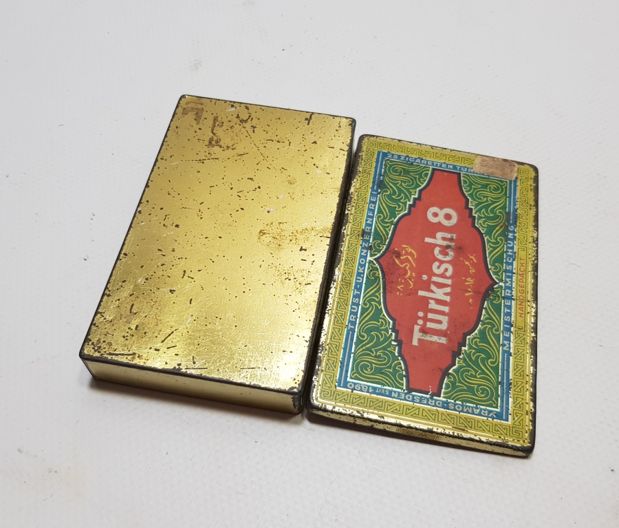 ÜZERİ OSMANLICA YAZILI OSMANLI DÖNEMİ SİGARA TABAKASI