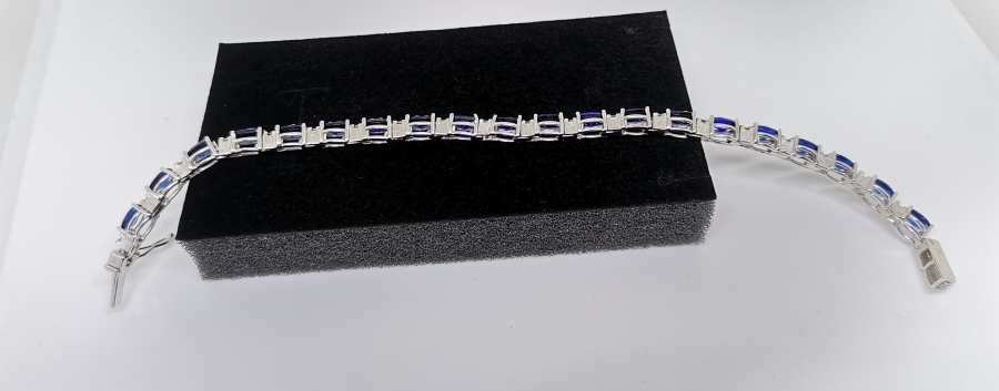 SAFİR VE PIRLANTA TAŞLI BİLEKLİK