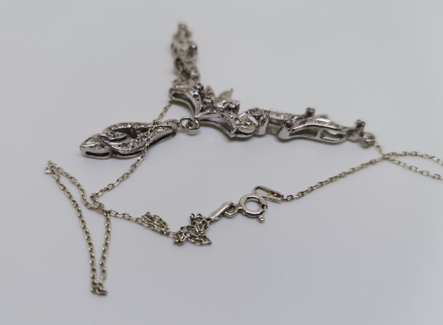 PIRLANTA TAŞLI OKLU MODEL KOLYE UCU