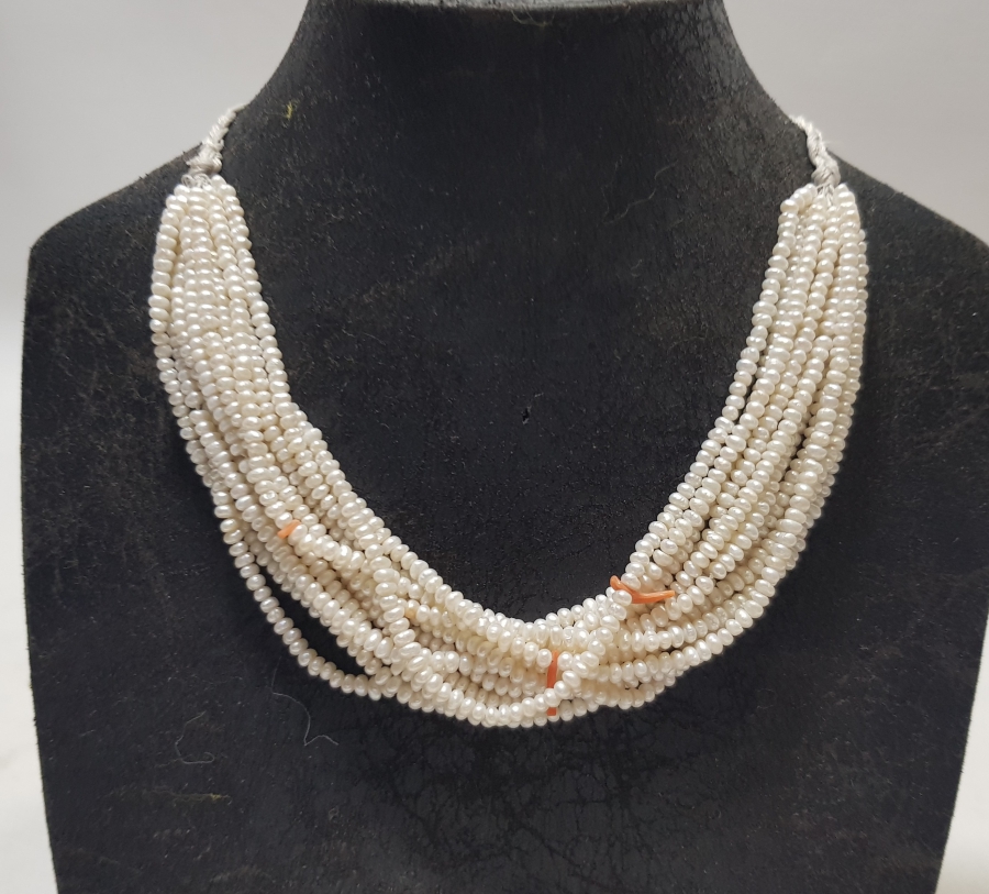 OSMANLI DÖNEMİ MERCANLI KUM İNCİ GERDANLIK