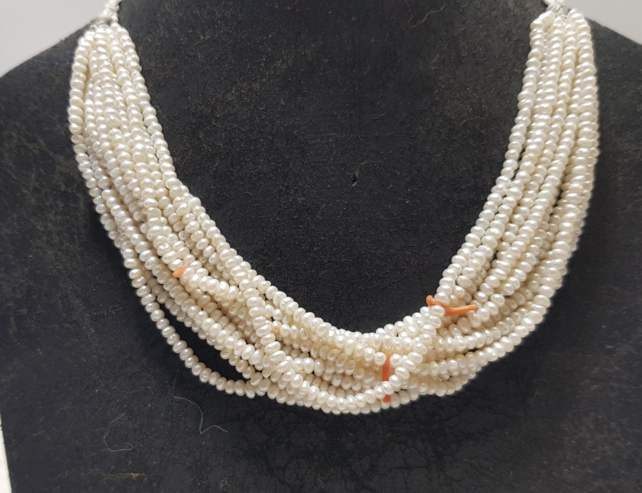 OSMANLI DÖNEMİ MERCANLI KUM İNCİ GERDANLIK